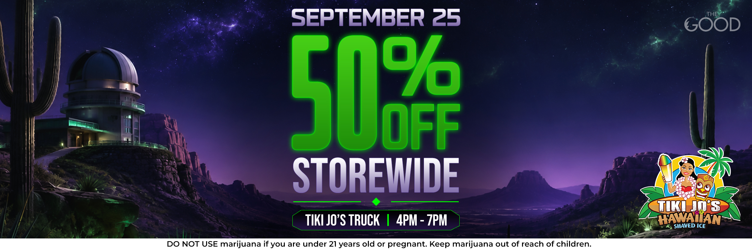 GOOD 081126 50 OFF Storewide 0925 2400x800